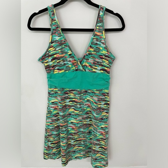 Patagonia Margot Tank Dress Size Medium Sizzling Sun: Desert Turquoise. 8 - Picture 3 of 6